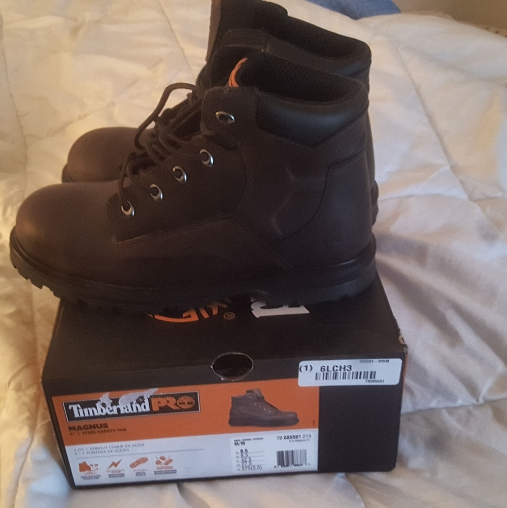Mens 9 1/2 timberland pro steel safety toe